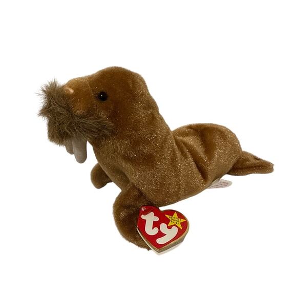 VTG TY Beanie Baby Paul the Walrus with Ear Tag Born 02/23/1999 - Picture 2 of 3